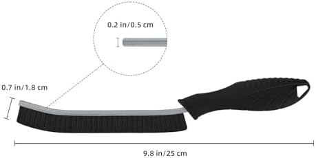 Hartborsten Ecken Reinigungsbürste Schwarz - Effektive Fugenbürste für Bad & Fliesen, 3 Stück zur gründlichen Reinigung