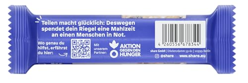 Share Bio Nussriegel Schoko & Meersalz – Veganer Snack für unterwegs – Mandeln und Haselnüsse ohne Palmöl