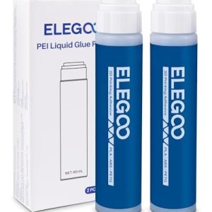 ELEGOO 3D Druck Kleber 60 ml × 2 – Ideal für ABS/PLA/PETG/TPU, Perfekt für Hot Bed und Aluminium-Bauplatten