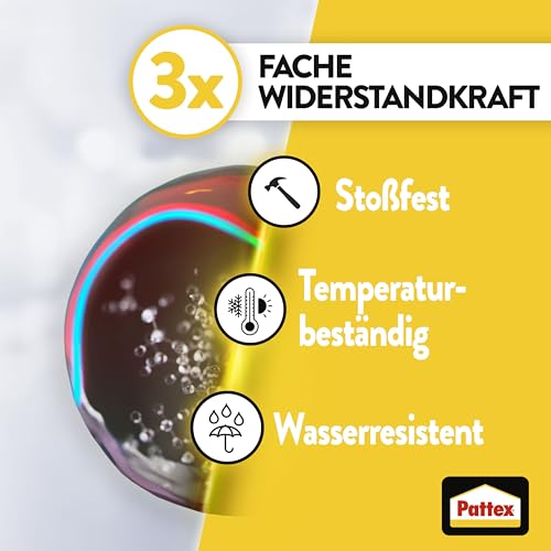 Pattex Sekundenkleber Ultra Gel – Extra starker, flexibler Superkleber für Gummi, Leder & Holz, 10g