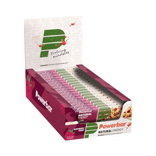 Powerbar - Natürlicher Energieriegel - Erdbeere Cranberry - 18x40g - Vegane Kohlenhydrate mit Magnesium - Palmölfrei für