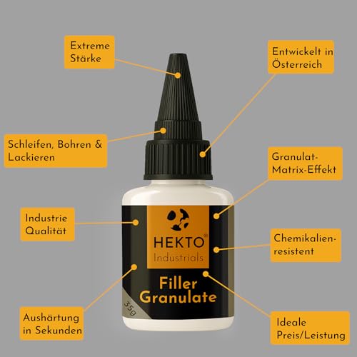 Hekto Industrial 2x 30g Sekundenkleber | extrem stark & hitzebeständig für Werkstatt & Technik