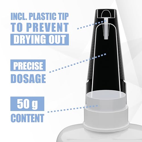 KRAFTPROTZ Sekundenkleber Gel für KFZ & Motorrad – 50g extra starker, hitzebeständiger und wasserfester Kleber für Repar