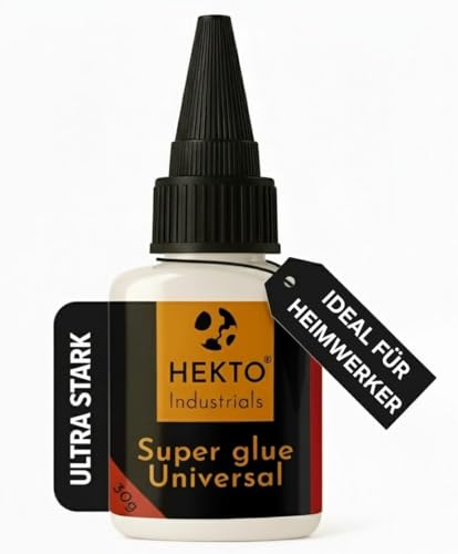 Hekto Industrial 2x 30g Sekundenkleber | extrem stark & hitzebeständig für Werkstatt & Technik