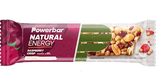 Powerbar - Natürlicher Energieriegel - Erdbeere Cranberry - 18x40g - Vegane Kohlenhydrate mit Magnesium - Palmölfrei für