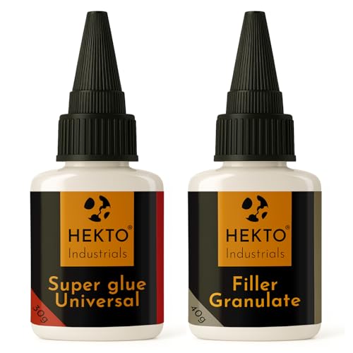 Hekto Industrial 2x 30g Sekundenkleber | extrem stark & hitzebeständig für Werkstatt & Technik