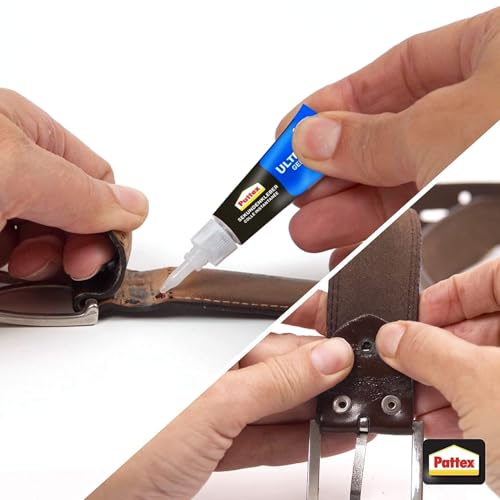 Pattex Sekundenkleber Ultra Gel – Extra starker, flexibler Superkleber für Gummi, Leder & Holz, 10g
