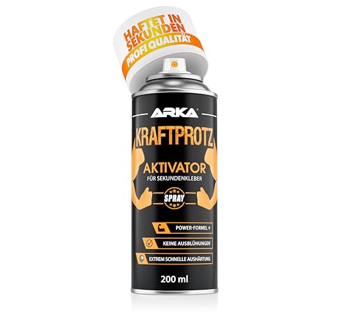 KRAFTPROTZ Aktivator Spray 200 ml – Schneller Aushärtungsbeschleuniger für Sekundenkleber, hitze- & wasserfest, ideal fü