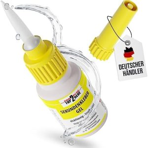 Sekundenkleber GEL - Extra starker, wasserfester & hitzebeständiger Superkleber für plastik, keramik, holz im Haushalt