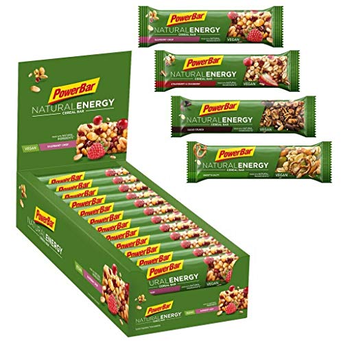 Powerbar - Natürlicher Energieriegel - Erdbeere Cranberry - 18x40g - Vegane Kohlenhydrate mit Magnesium - Palmölfrei für