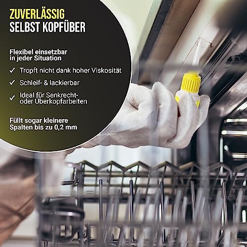 Sekundenkleber GEL - Extra starker, wasserfester & hitzebeständiger Superkleber für plastik, keramik, holz im Haushalt