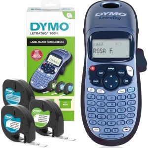 DYMO LetraTag LT-100H Etikettendrucker | Tragbares Handgerät mit ABC-Tastatur | Perfekt für Büro & Zuhause