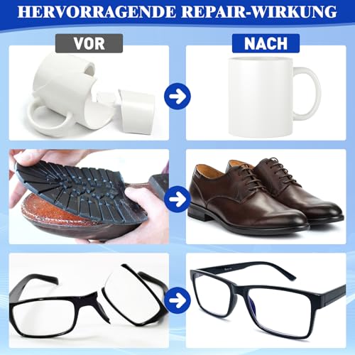 Sekundenkleber Extra Stark 50g – Wasserfest & Hitzebeständig für Holz, Metall, Glas und Kunststoff – Ideal für Alltagsre