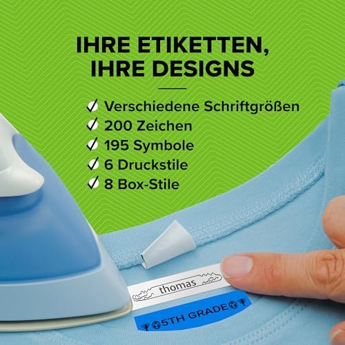 DYMO LetraTag LT-100H Etikettendrucker | Tragbares Handgerät mit ABC-Tastatur | Perfekt für Büro & Zuhause