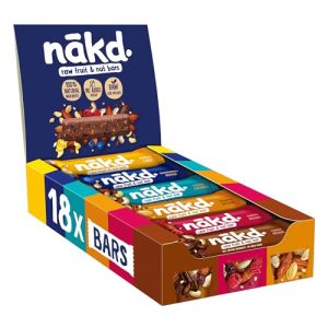 Nakd. Variety Pack – Kaltgepresste Riegel mit Früchten & Nüssen | 100% Natürlich, Vegan, Glutenfrei | Ideal für unterweg