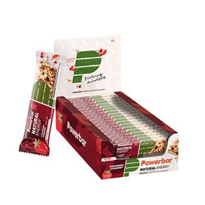 Powerbar - Natürlicher Energieriegel - Erdbeere Cranberry - 18x40g - Vegane Kohlenhydrate mit Magnesium - Palmölfrei für