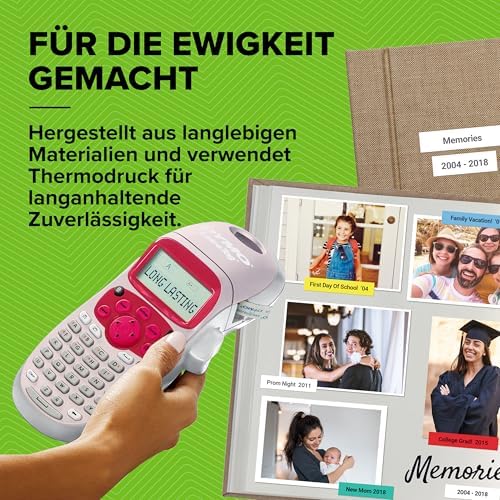 DYMO LetraTag LT-100H Etikettendrucker | Tragbares Handgerät mit ABC-Tastatur | Perfekt für Büro & Zuhause