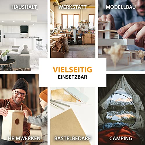 KRAFTPROTZ Sekundenkleber extra stark 3x50g | Anti-Austrocknungs-Spitze | Universell für Kunststoff, Holz, Metall & mehr