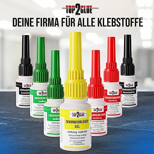 Sekundenkleber GEL - Extra starker, wasserfester & hitzebeständiger Superkleber für plastik, keramik, holz im Haushalt