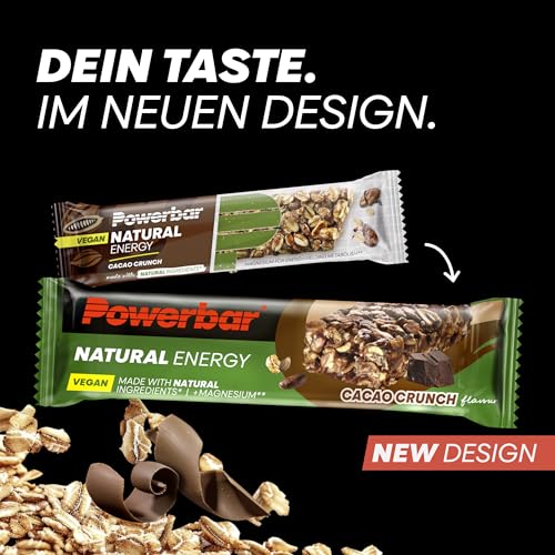 Powerbar - Natürlicher Energieriegel - Erdbeere Cranberry - 18x40g - Vegane Kohlenhydrate mit Magnesium - Palmölfrei für