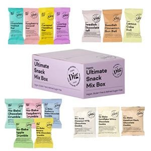 Dig/Get Raw - Ultimate Snack Mix Box - Gesunde vegane Snacks ohne Zucker - Perfekt für Büro und unterwegs - 15 Stk., 623