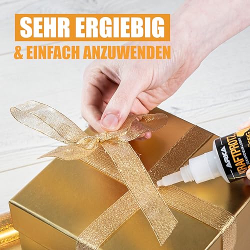 KRAFTPROTZ Sekundenkleber flüssig – 50g Superkleber für Holz, Glas, Metall – wasserfest & hitzebeständig, ideal für präz