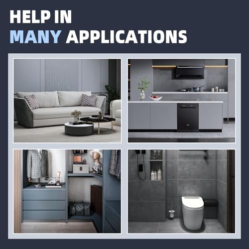 Hartborsten Ecken Reinigungsbürste Schwarz - Effektive Fugenbürste für Bad & Fliesen, 3 Stück zur gründlichen Reinigung