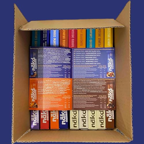 Nakd Riegel - Gesunde Frucht- und Nuss-Snacks für Erwachsene & Kinder, vegan, glutenfrei, ideal für Frühstück (24 Stück)