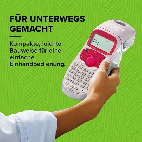 DYMO LetraTag LT-100H Etikettendrucker | Tragbares Handgerät mit ABC-Tastatur | Perfekt für Büro & Zuhause