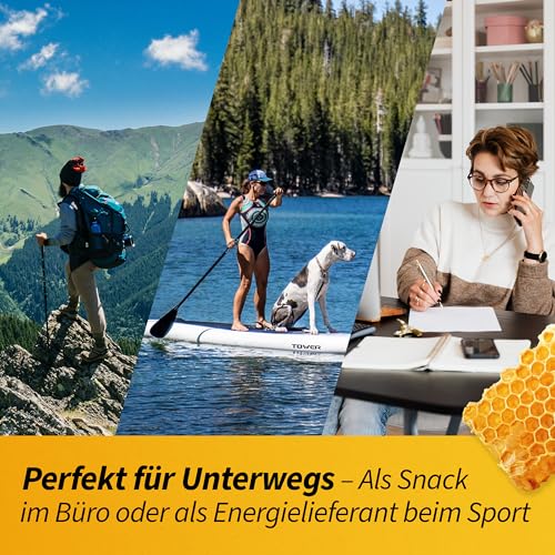 AEROBEE Energieriegel Probierpaket - 4 leckere Sorten ohne Zucker für Wandernahrung & als Mahlzeitenersatz