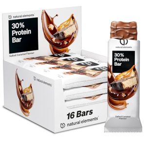 Natural Elements Proteinriegel Salted Caramel – 13g Protein, 158 kcal, vegetarisch, ideal für gesundes Snacking!